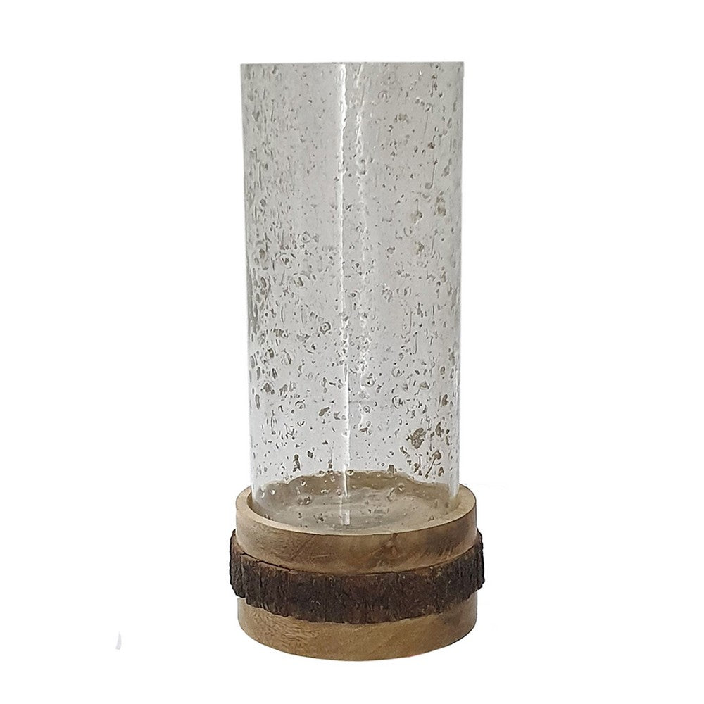 Zylo Decorative Vase, Transparent Cylinder Glass