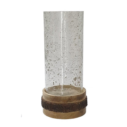 Zylo Decorative Vase, Transparent Cylinder Glass