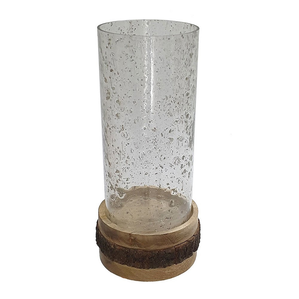 Zylo Decorative Vase, Transparent Cylinder Glass