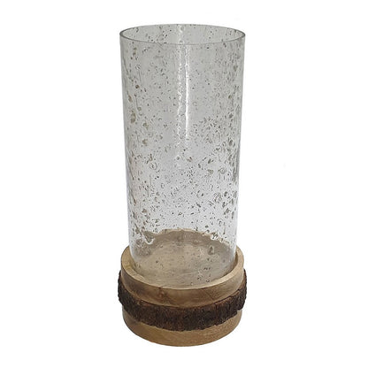 Zylo Decorative Vase, Transparent Cylinder Glass
