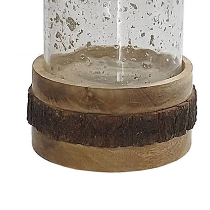 Zylo Decorative Vase, Transparent Cylinder Glass