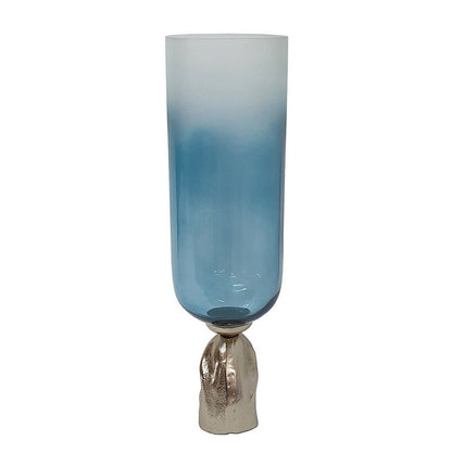 Joane Tall Decorative Vase, Gold Aluminum Stand