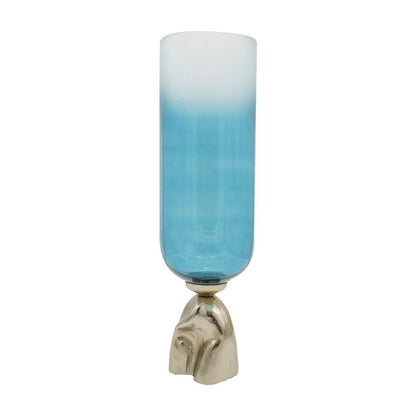 Joane Tall Decorative Vase, Gold Aluminum Stand