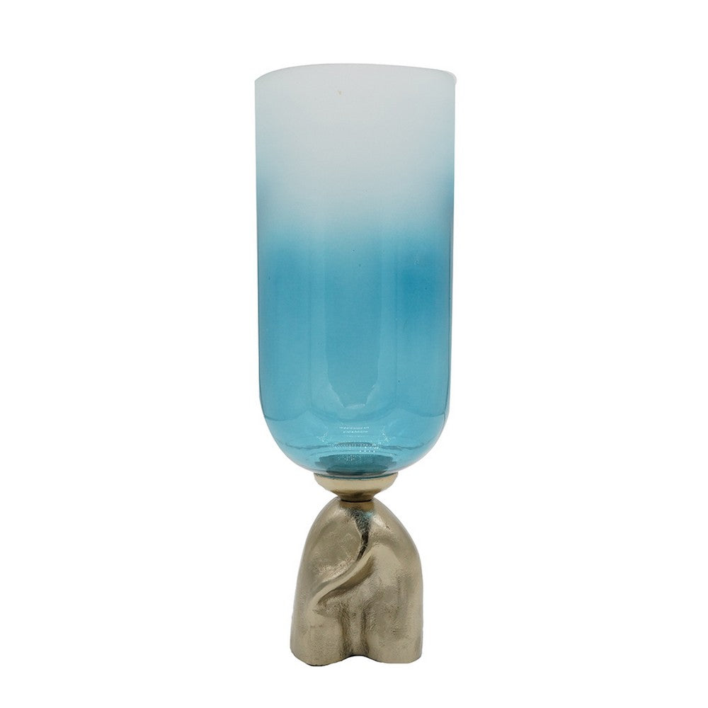 Joane Small Decorative Vase, Gold Aluminum Stand