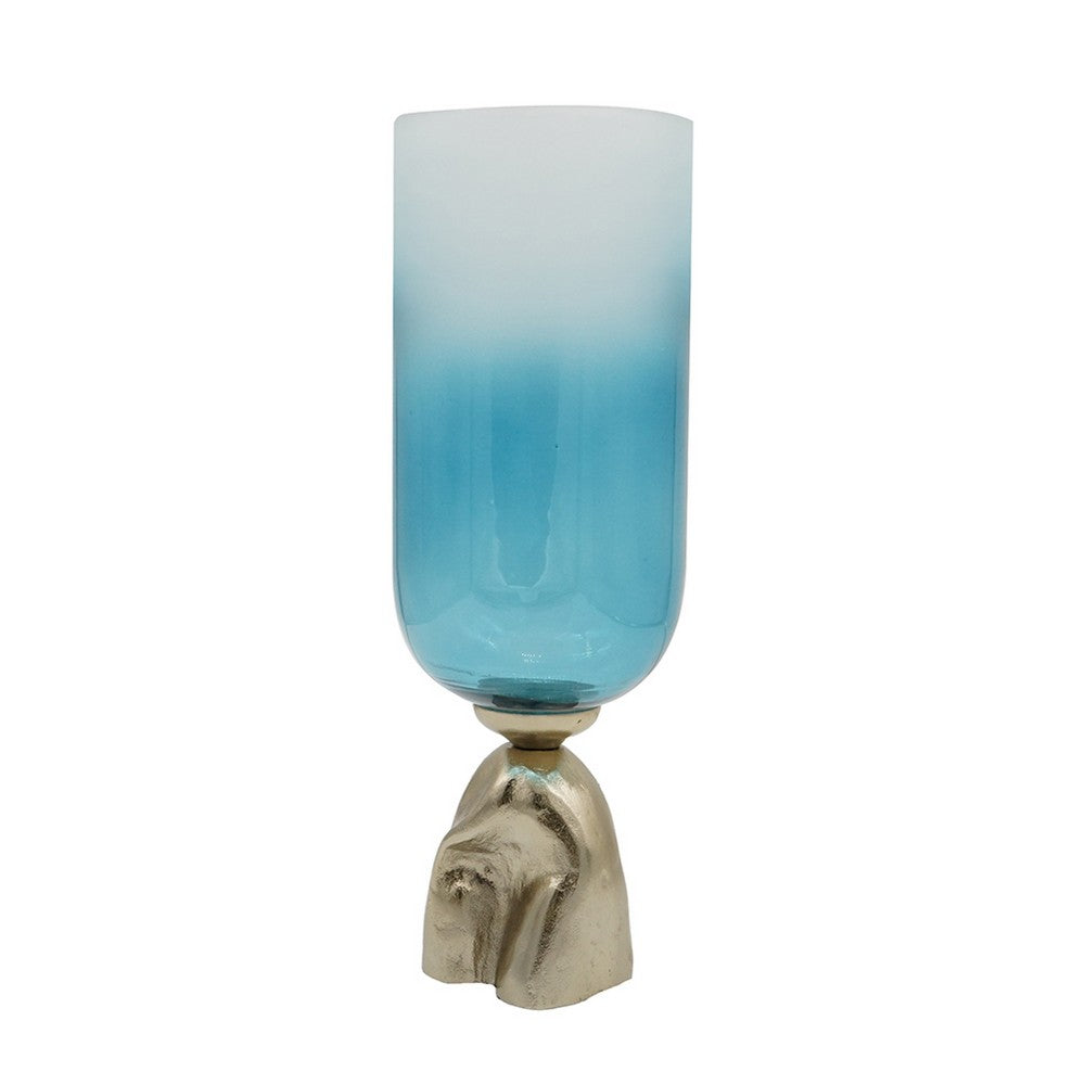 Joane Small Decorative Vase, Gold Aluminum Stand
