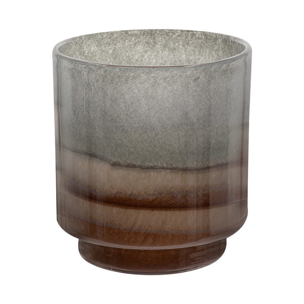 Ibiza Handcrafted Decor Vase, Wood Base