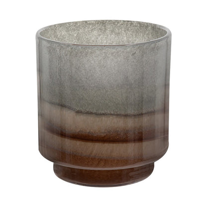 Ibiza Handcrafted Decor Vase, Wood Base