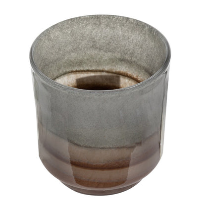 Ibiza Handcrafted Decor Vase, Wood Base