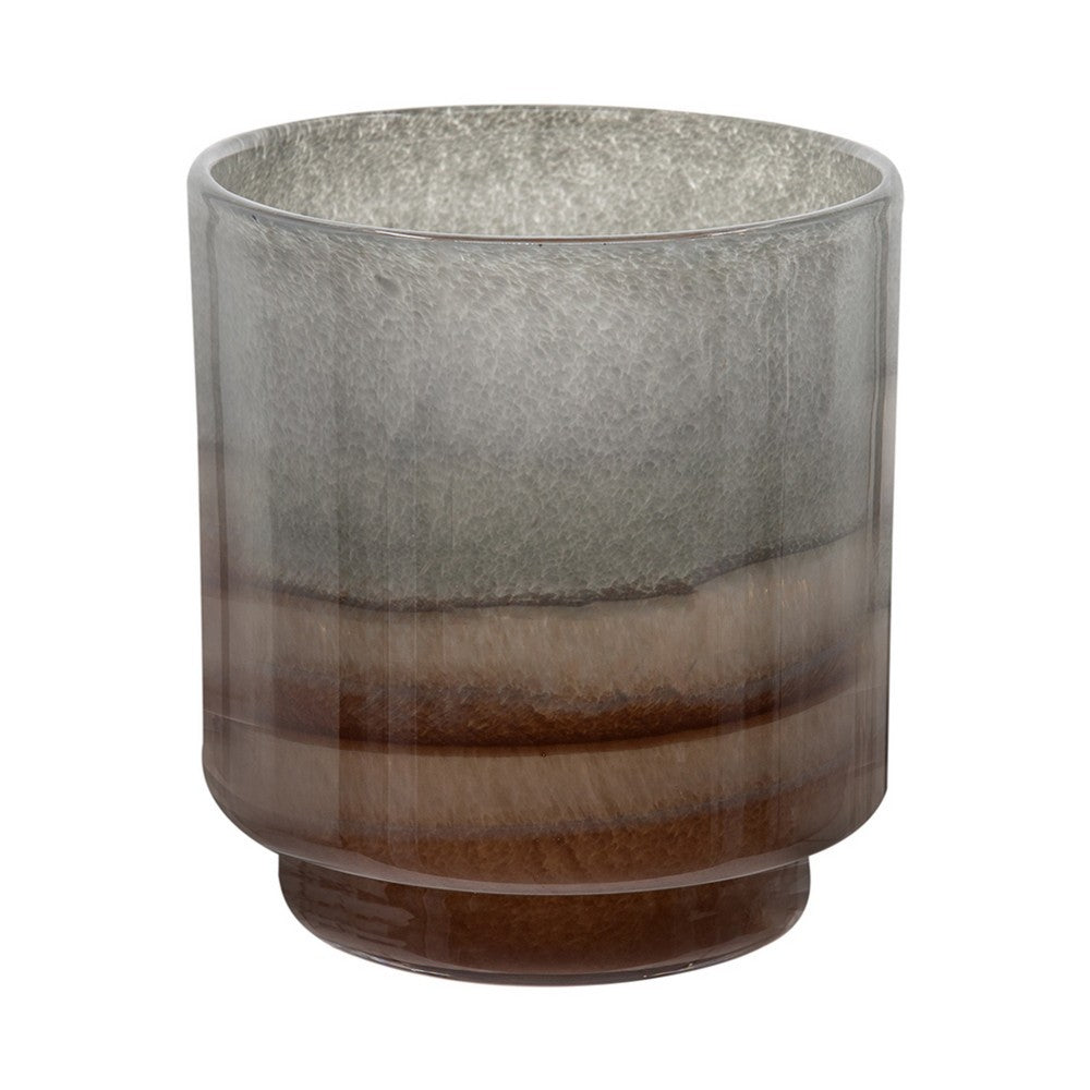 Ibiza Handcrafted Decor Vase, Wood Base
