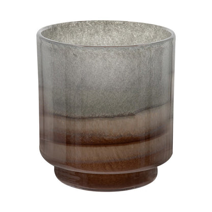 Ibiza Handcrafted Decor Vase, Wood Base
