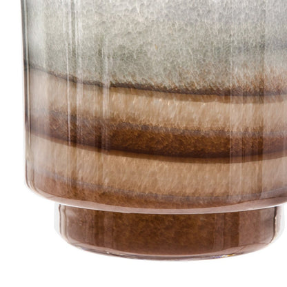 Ibiza Handcrafted Decor Vase, Wood Base