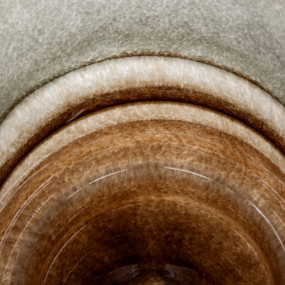 Ibiza Handcrafted Decor Vase, Wood Base