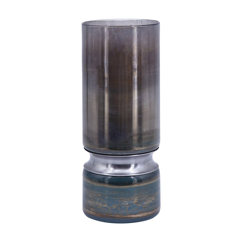 Jane Large Decorative Vase, Steel Base