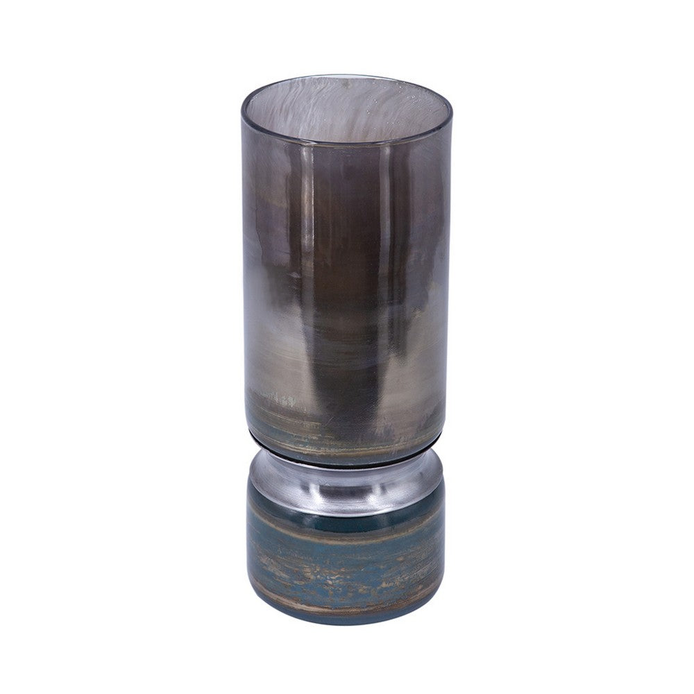 Jane Large Decorative Vase, Steel Base