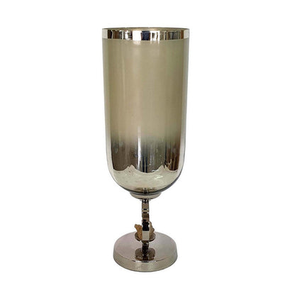 Cleo Small Vase, Metal Accent