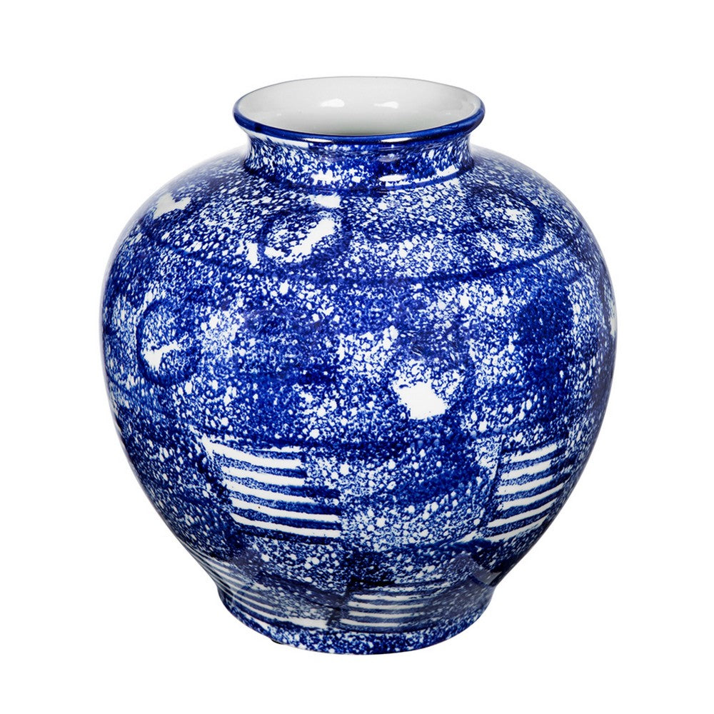 Caleb Decorative Vase, Speckled Glazed Finish