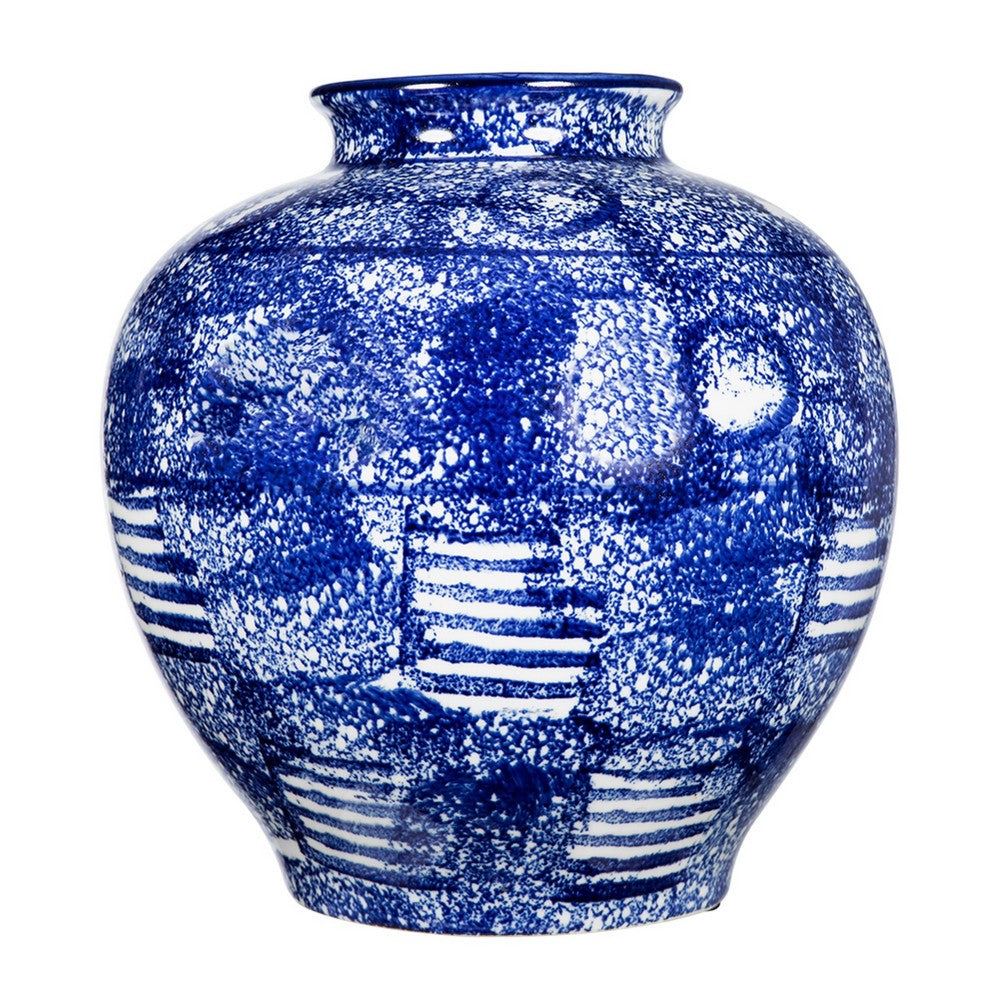 Caleb Decorative Vase, Speckled Glazed Finish