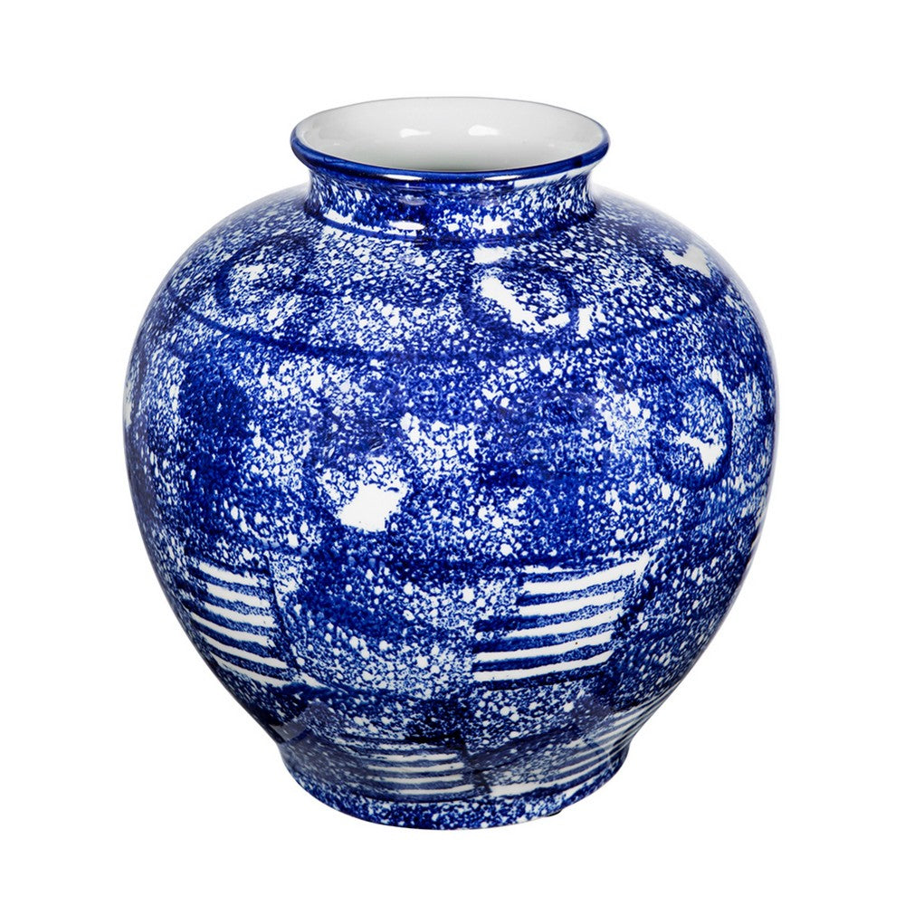 Caleb Decorative Vase, Speckled Glazed Finish