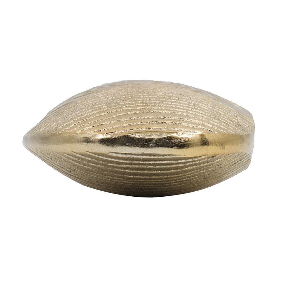Judah Oval Disc Vase, Carved Timber-Like Texture