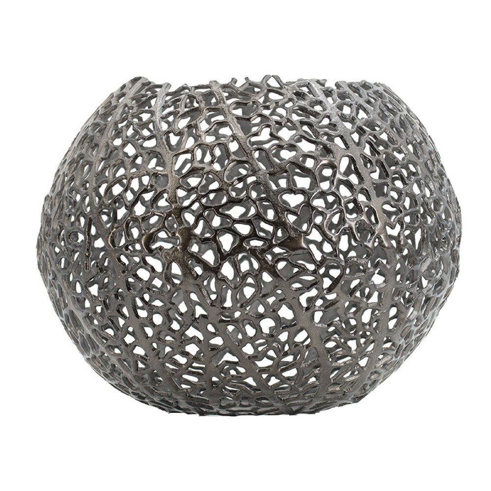 Maia Round Vase with Openwork Design, Hollow Form