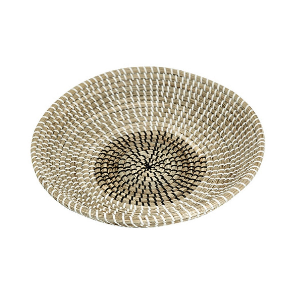 Jea Nesting Storage Bowls Set of 2, Natural Brown Seagrass Cord Woven