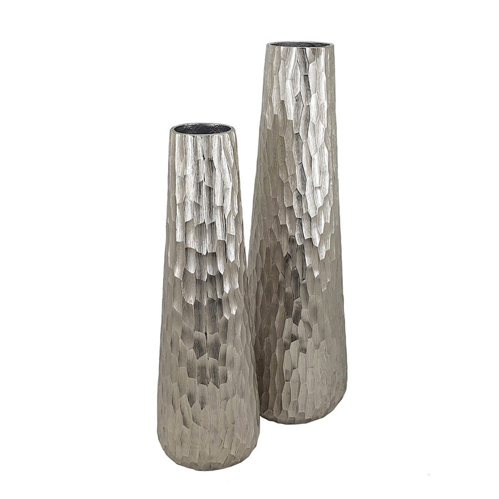 Decorative Vase Set of 2, Handcrafted Design