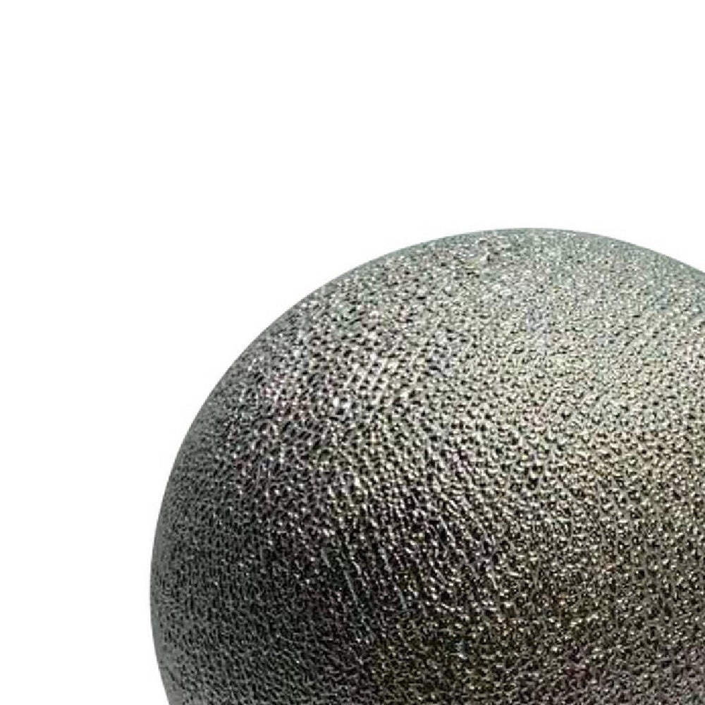 Decorative Ball Orb Set of 3, Cross-Hatched Texture