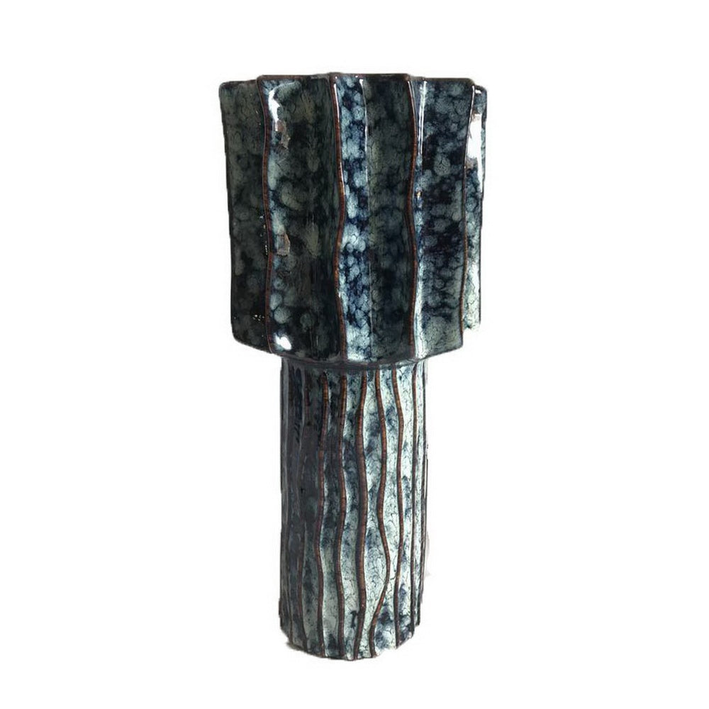Asmi Decorative Vase, 2-Tier Design