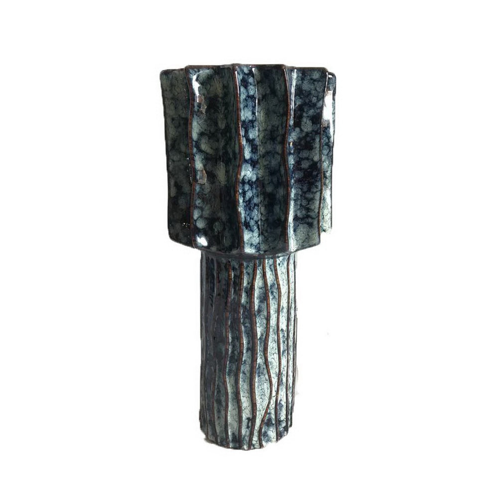 Asmi Decorative Vase, 2-Tier Design
