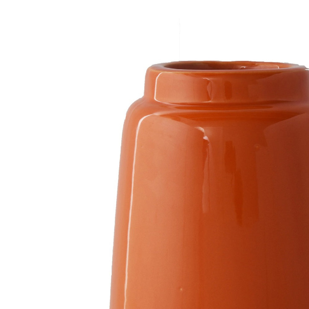 Decorative Vase, Cylindric Body, Narrow Top