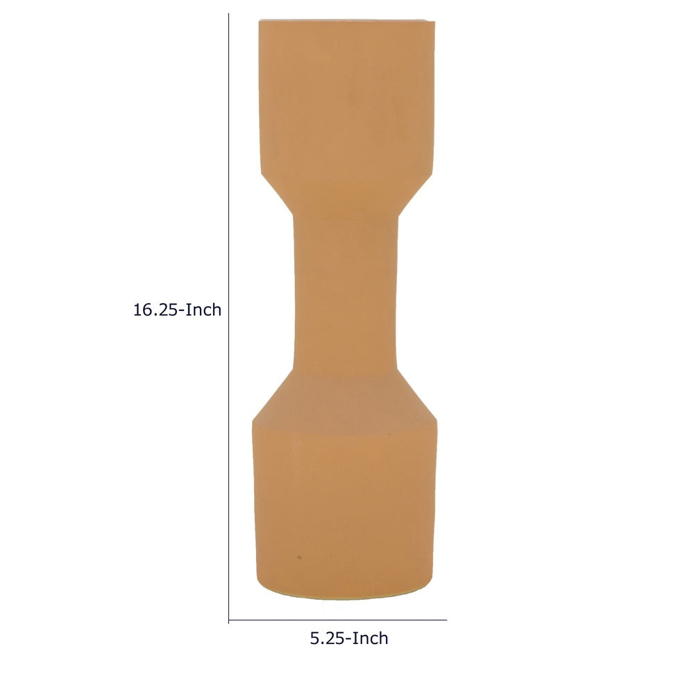 Decorative Vase, Geometric Hourglass Shape