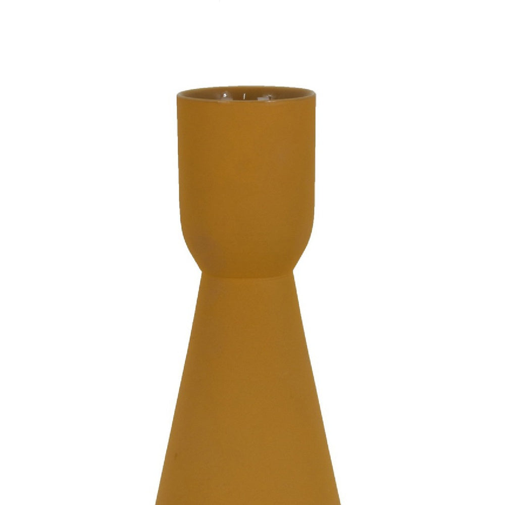 Decorative Vase, Flared Rim, Angular Edges