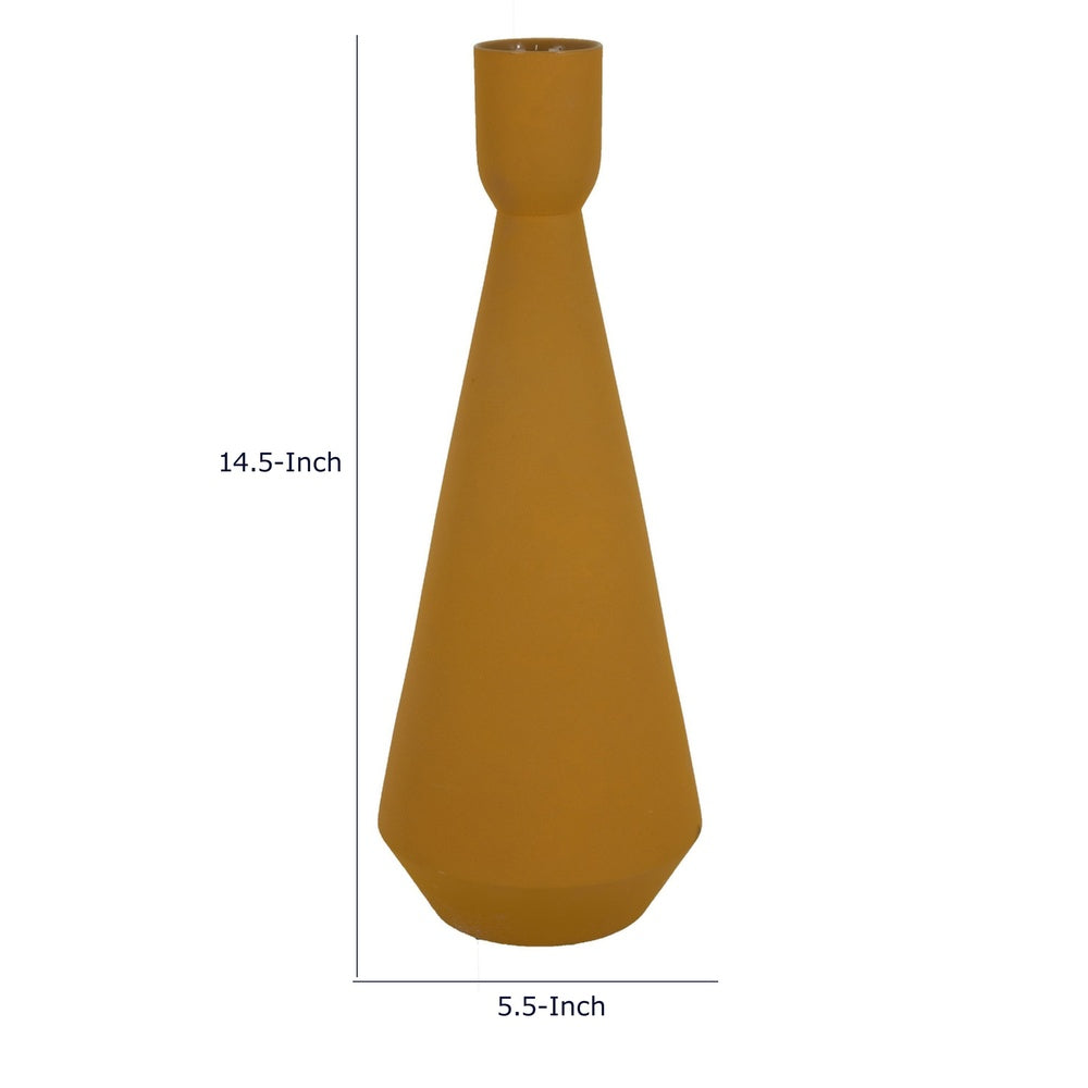 Decorative Vase, Flared Rim, Angular Edges