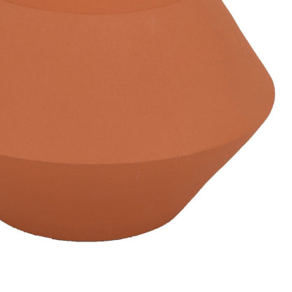 Decorative Vase, Faceted Body, Angular Base