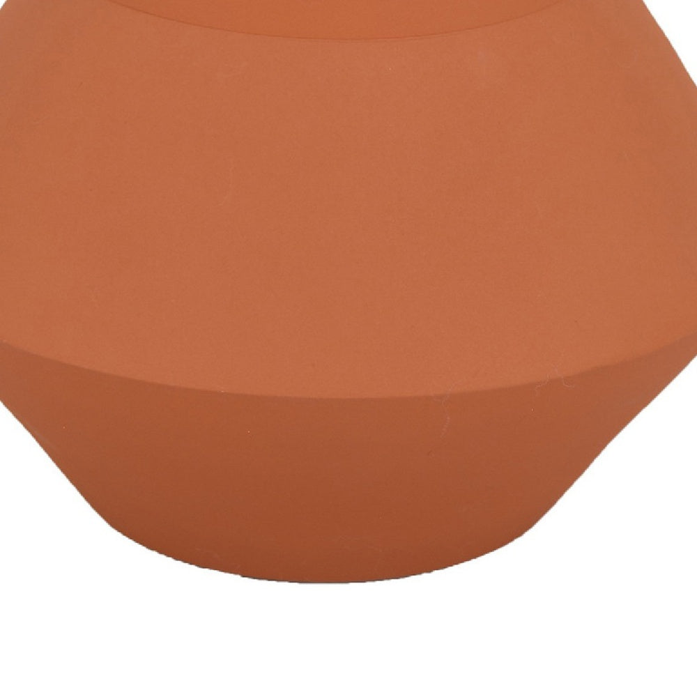 Decorative Vase, Faceted Body, Angular Base