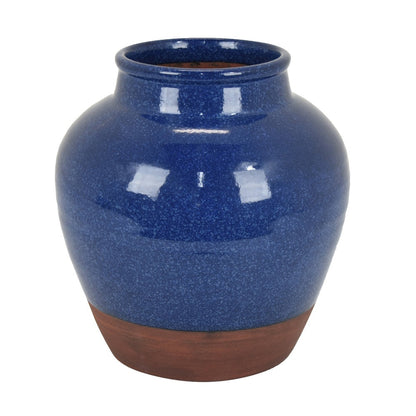 Ginger Jar Vase, Speckled and Glazed Top