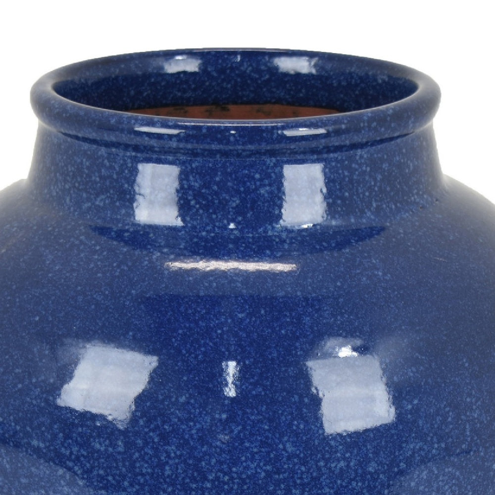 Ginger Jar Vase, Speckled and Glazed Top