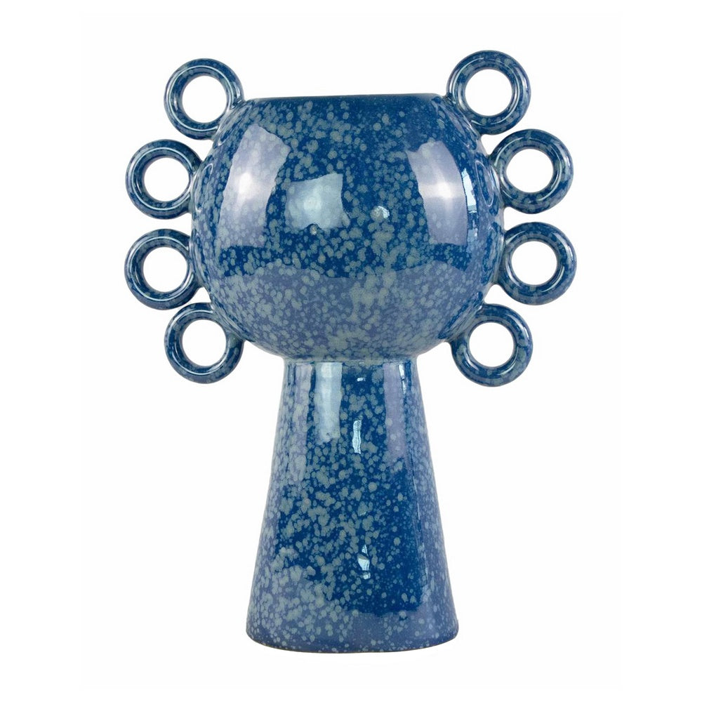 Orin Decorative Vase, 8 Loop Handles