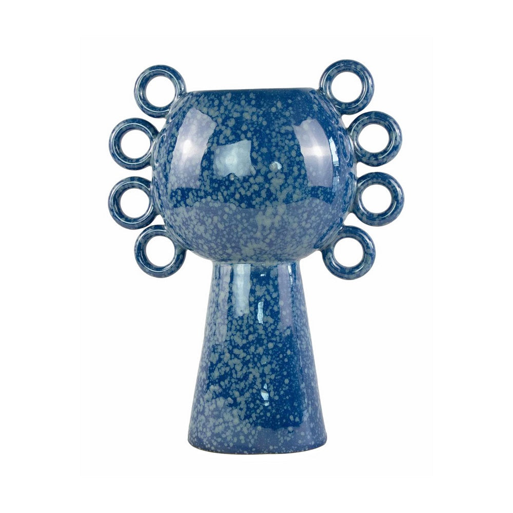 Orin Decorative Vase, 8 Loop Handles