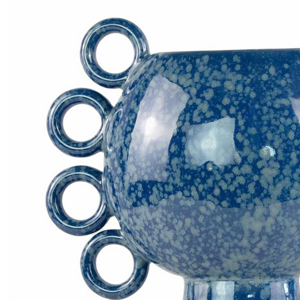 Orin Decorative Vase, 8 Loop Handles