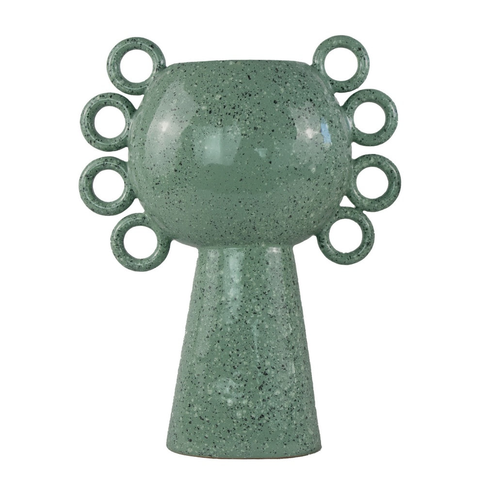 Orin Decorative Vase, 8 Loop Handles