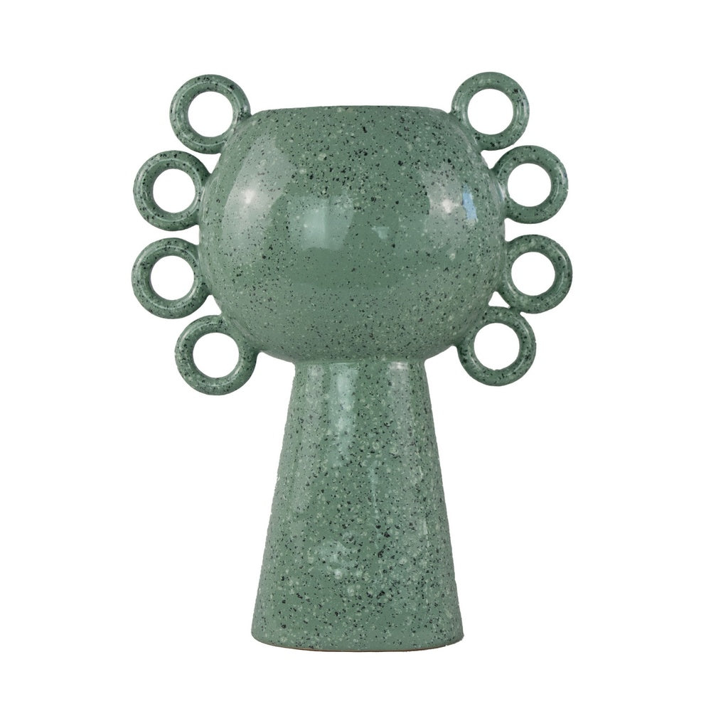 Orin Decorative Vase, 8 Loop Handles