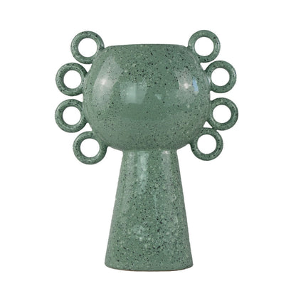 Orin Decorative Vase, 8 Loop Handles