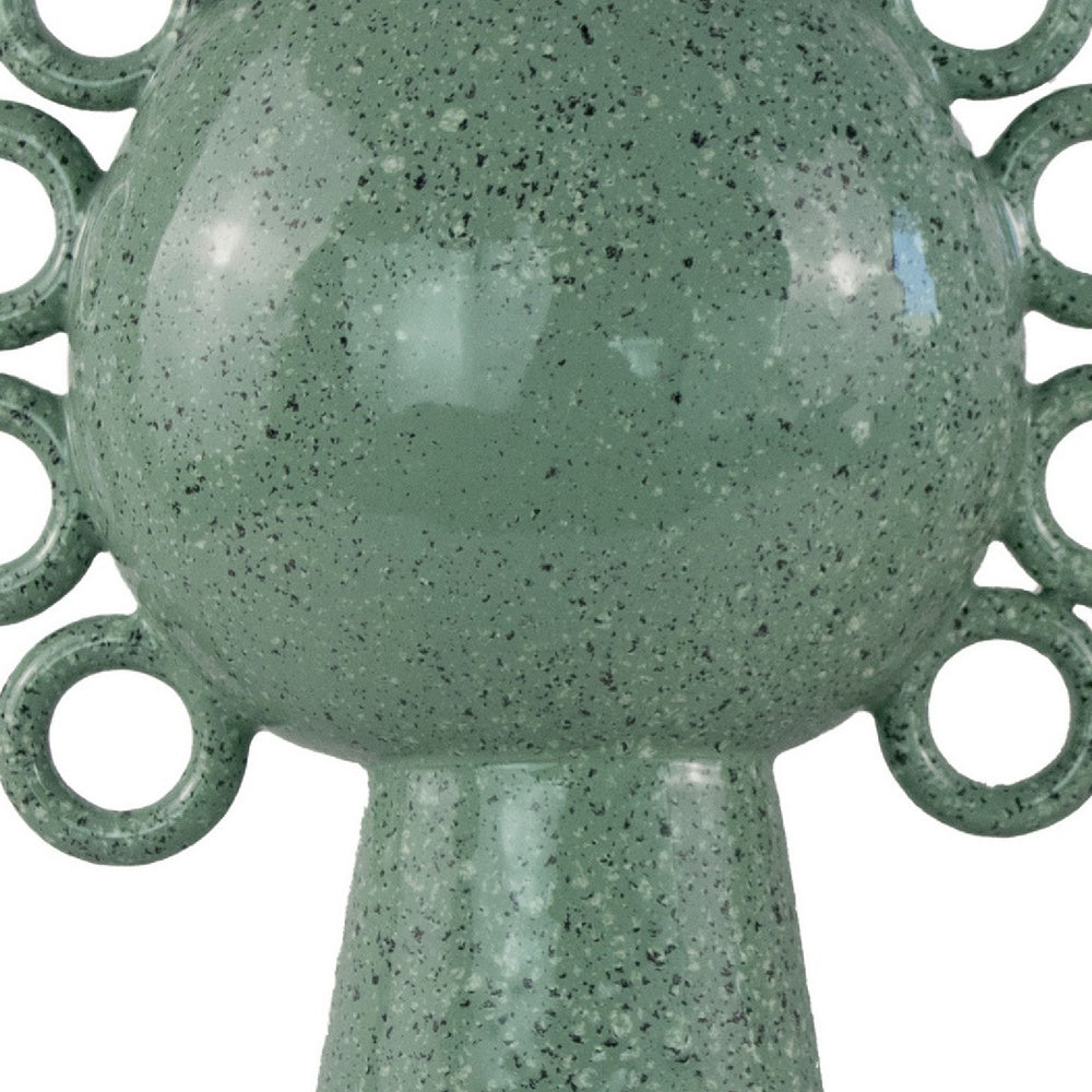 Orin Decorative Vase, 8 Loop Handles