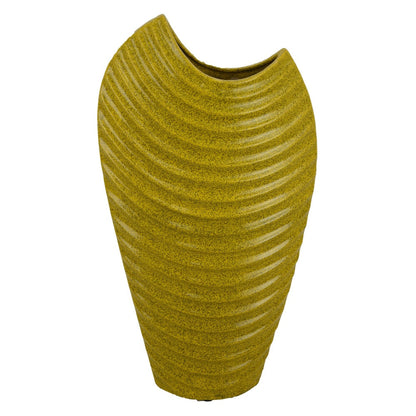 Kathy Decorative Vase with Sculpted Curved Rim