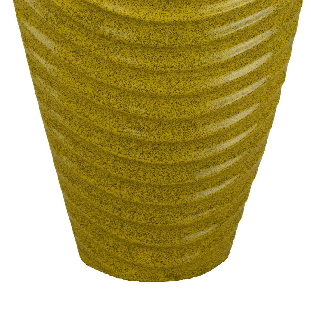 Kathy Decorative Vase with Sculpted Curved Rim