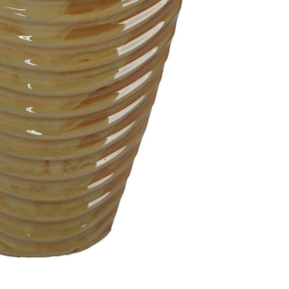 Kathy Decorative Vase with Sculpted Curved Rim