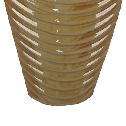 Kathy Decorative Vase with Sculpted Curved Rim