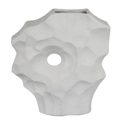 Joel Abstract Sculpted Vase with Textured Organic Form