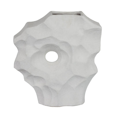 Joel Abstract Sculpted Vase with Textured Organic Form
